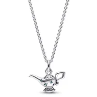 Pandora x Disney Halskette 45cm 392347C01 - Disney Aladdin - magische Lampe - 925 Sterling Silber mit Zirkonia 45