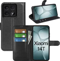 Hülle für Xiaomi 14T Handyhülle  Klapphülle Flipcase Wallet Case Etui Schwarz