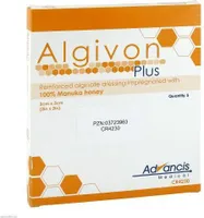 Algivon Plus Honigalginat Wundauflage 5x5 cm 5 St