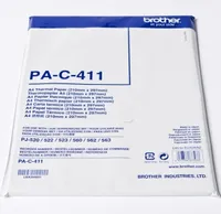 brother PAC411 weiß Thermopapier, 100 Blatt