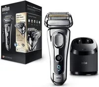 Braun 9296cc Series 9 Wet&Dry pánsky holiaci strojček chróm s čistiacou stanicou