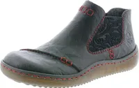 Rieker Damen L8491-00 Stiefeletten Chelsea Boots Warmfutter, Größe:41 EU, Farbe:Schwarz