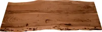 Tischplatte Baumkante Akazie Nussbaum 180 x 60 cm CURT