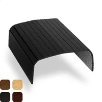 Tuko Sofatablett Armlehne Flexibel Bambus - Schwarz