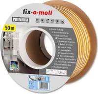 fix-o-moll D-Profildichtung selbstklebend weiß 50 m 6 x 9 mm