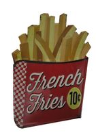 Blechschild Pommes Frittes French Fries Küche Küchenschild 10 Cent Nostalgie Werbeschild