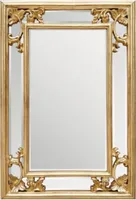 Casa Padrino Barock Wandspiegel Gold H 96 cm B 66 cm - Edel & Prunkvoll - Goldener Spiegel