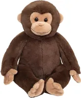Teddy Hermann 92949 AFFE sitzend 35 cm, Green Friends Kuscheltier, nachhaltiges Plüschtier aus recycelten Materialien