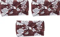 Stirnbänder Damen Frauen Breites Haarband Boho Blumendruck Knot,(style3)