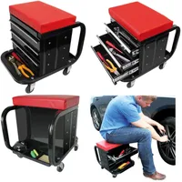 AS Werkstatthocker fahrbar Werkstattwagen Werkstattstuhl Hocker Werkzeugwagen leer AS