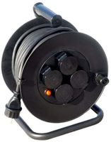Solight PB33 Verlängerungskabel auf Trommel, 4 Steckdosen, Outdoor, 25m Gummikabel, 3x 1,5mm2, IP44