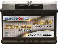 LANGZEIT AGM Batterie 110Ah 12V Solarbatterie