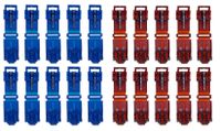 baytronic 10x T-Schnellverbinder rot + 10x T-Schnellverbinder blau
