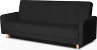 Platan Schlafsofa Adam Klappsofa, mit Schlaffunktion, Polstersofa, Federn - Farbe: 100 Schwarz