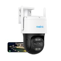 Reolink 2K Wired 4G Dual-Objektiv Trackmix Series Überwachungskamera Außenbereich, Pan &Tilt Smarte Erkennung,Auto Tracking ,6X Hybridzoom