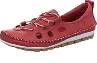 Gemini 003115-01 Damen Ballerina Slipper Mokassins, Größe:40 EU, Farbe:Rot