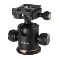 Andoer Kamera-Stativ-Kugelkopf Kugelkopf mit Schnellwechselplatte 1/4 "Schraube