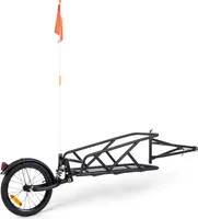 Klarfit Follower - príves na bicykel, 35,5x25,5x65 cm, 35 kg, 16" kolesá, čierny