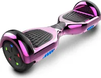 GigaBlue Evercross Elektro Hoverboard Lila (6,5 Zoll, ab 6 Jahre, LED Radlicht, Bluetooth-Lautsprecher)