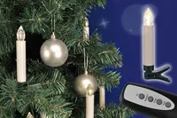 20 kabellose LED-Weihnachtskerzen Christbaumkerzen Tannenbaum Kerze