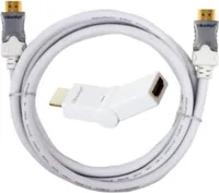 HQ HDMI kabel 2 m + 180° adaptér
