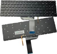 Trade-Shop Original Laptop Notebook Tastatur Keyboard Deutsch QWERTZ für Lenovo Yoga 500-15ISK 500-15IHW / mit Hintergrundbeleuchtung, ohne Rahmen