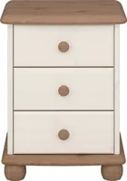 Kommode Kiefer weiss Schubladenschrank - (4348)