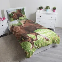 Sweet Home Bettbezug Pferd &amp; Fohlen - 140 x 200 cm - multi