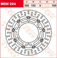 Tarcza hamulcowa TRW Lucas 694-224 MSW224 pływająca