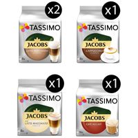 TASSIMO Kapseln Jacobs Lovers Sorten Kaffeekapseln - 48 Getränke insgesamt