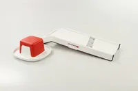 TUPPERWARE Chef Mando-Junior weiß-rot Reibe Mandolino Küchenstar
