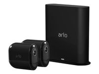 Arlo Pro 3 Spotlight Kamera 2er Set schwarz Überwachungskamera WLAN kabellos außen Farbnachtsicht