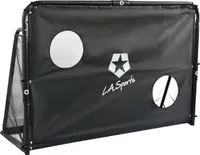 L.A. Sports 2-in-1 Torschusswand Soccer Goal Champion Fußball-Tor mit Netz & Torwand
