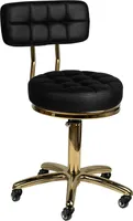 Gold-Kosmetikhocker AM-961 schwarz