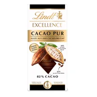Lindt Excellence Cacao Pur Schokolade aus der Cacao Frucht 80g