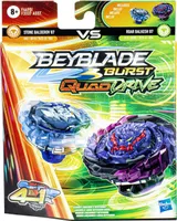 Hasbro F4490 - Beyblade - Burst QuadStrike - Stone Balderov B7 & Roar Balkesh B7 - Kreisel - 2er Pack