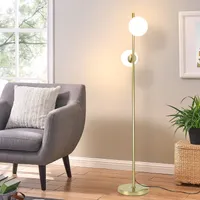 LED Stehlampe, 166 cm Wohnzimmer Lampe, mit E27 LED Leuchtmittel Schlafzimmer, LED wechselbar, Warmweiß