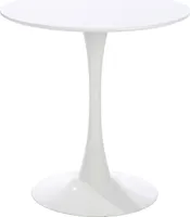 Gilde Tisch, rund, MDF, Metall, weiß, VE 1, H. 72,5 cm, D. 70 cm Höhe: 72.50 cm Durchmesser: 70.00 cm 56118