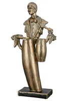 GILDE rotem Hut mit H. Lady Dekofigur Figur