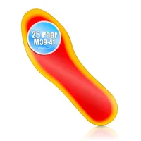 BigDean 25 Paar Fußwärmer – Sohlenwärmer für Schuhgröße 39-41 8h Wärme – ohne Strom