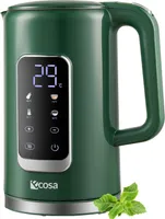 Rýchlovarná kanvica Ecosa z nehrdzavejúcej ocele s nastavením teploty (40°C-100°C) 1,7 l 2200 W čajová kanvica 100% BPA FREE Funkcia Keep warm LED displej s voľbou teploty Rýchlovarná kanvica