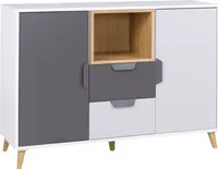 Furniture24 Kommode Sideboard Joker 08 mit 2 Türen, 2 Schubladen