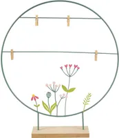 Dekoring Blumen türkis - ca. 40 x 7 x 46 cm