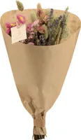 Trockenblumen - Feldblumenstrauß - Rosa - Ø15cm - ↕35cm