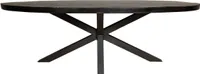 Esszimmer Tisch Denver Schwarz | Oval | 180 cm