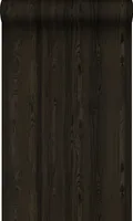 Origin Wallcoverings Tapete Holzoptik Schwarz - 347526 - 53 cm x 10,05 m