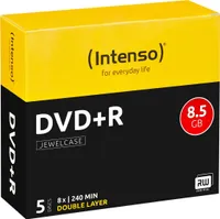 Intenso 4311245 DVD+DL 8x JC 8,5GB Intenso 5St