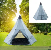 Tipi Zelt Indianerzelt Campingzelt Wigwam für Kinder, Erwachsene Tippi 8 Person
