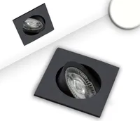 LED Einbauleuchte Slim68 schwarz, eckig, 9W, neutralweiß, dimmbar