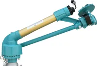 Yuzuak 1.5" Zoll Großflächenregner Jet 35 Kanone-Beregner, Weitstrahlregner, Weitwurfregner